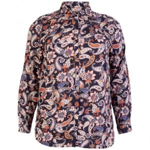 ZbyZ - Dame +Size skjortebluse - Multi - Str. 54/56
