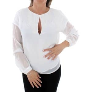 Skjorter / Skjortebluser Guess W93H92W8SL0 TWHT