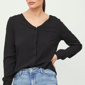 Vipaya V-Neck L/S Skjortebluse