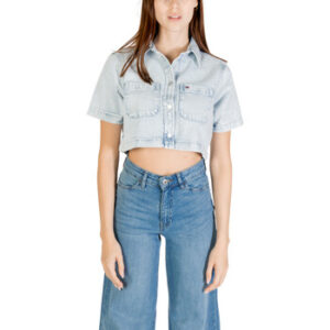 Skjorter / Skjortebluser Tommy Hilfiger CROPPED SS SHIRT CI6 DW0DW21072