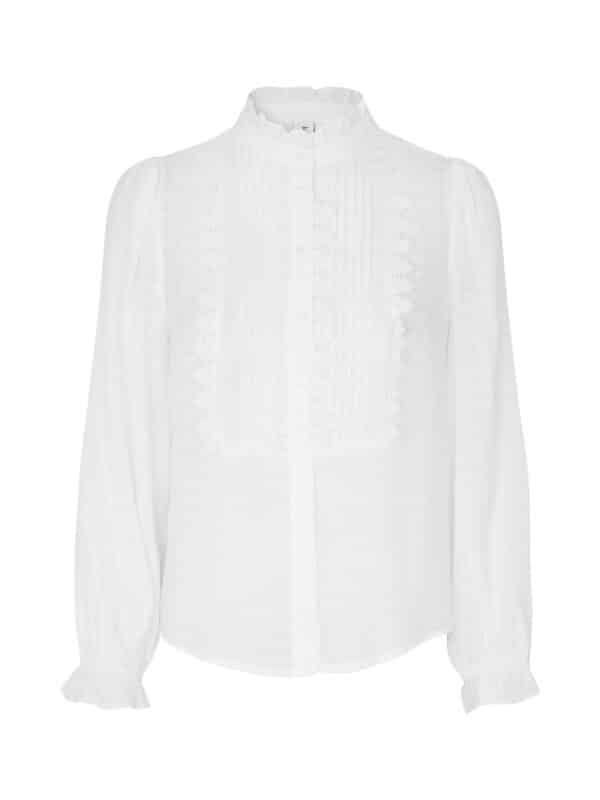 Arie skjortebluse - hvid